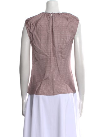 Tailored by Rebecca Taylor Crew Neck Sleeveless Top