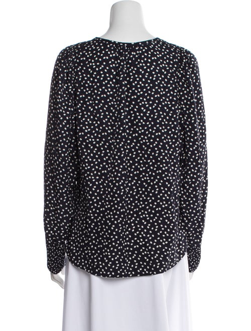 Tailored by Rebecca Taylor Printed Long Sleeve Blouse