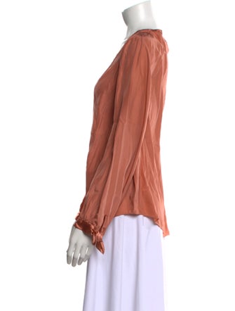 Tailored by Rebecca Taylor Silk Scoop Neck Blouse