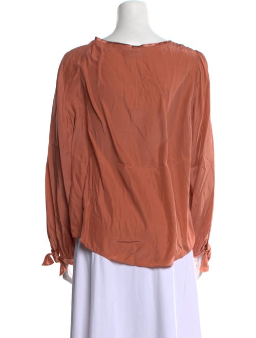 Tailored by Rebecca Taylor Silk Scoop Neck Blouse