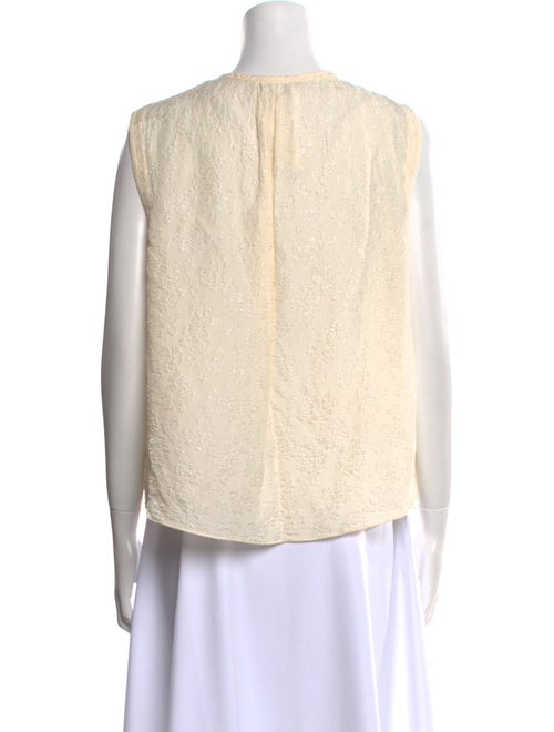 Tailored by Rebecca Taylor Silk Crew Neck Top