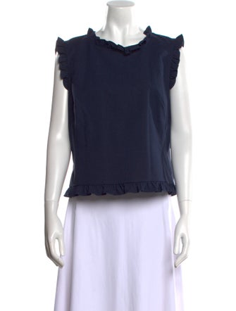 Tailored by Rebecca Taylor Cowl Neck Short Sleeve Sweatshirt