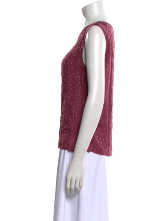 Tailored by Rebecca Taylor V-Neck Sleeveless Top