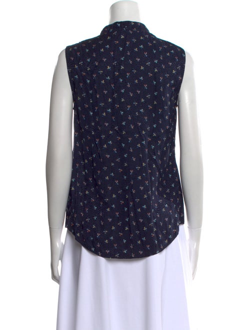 Tailored by Rebecca Taylor Printed V-Neck Blouse