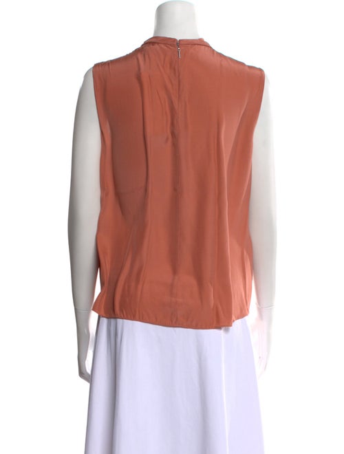 Tailored by Rebecca Taylor Silk Mock Neck Blouse