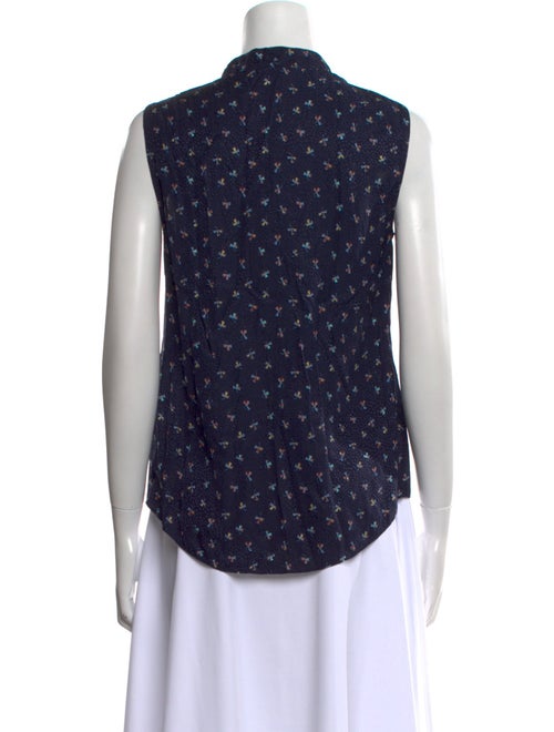 Tailored by Rebecca Taylor Printed V-Neck Blouse