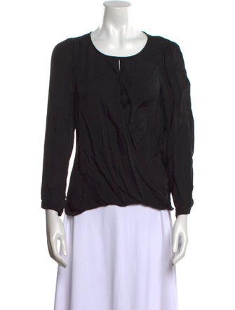 Tailored by Rebecca Taylor Silk Scoop Neck Top