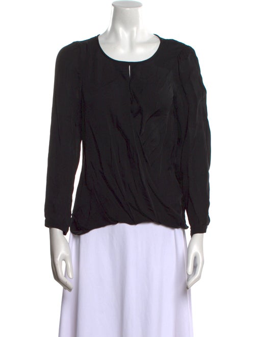 Tailored by Rebecca Taylor Silk Scoop Neck Top