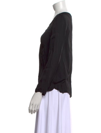 Tailored by Rebecca Taylor Silk Scoop Neck Top