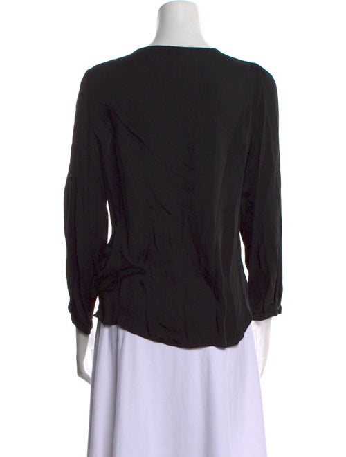 Tailored by Rebecca Taylor Silk Scoop Neck Top