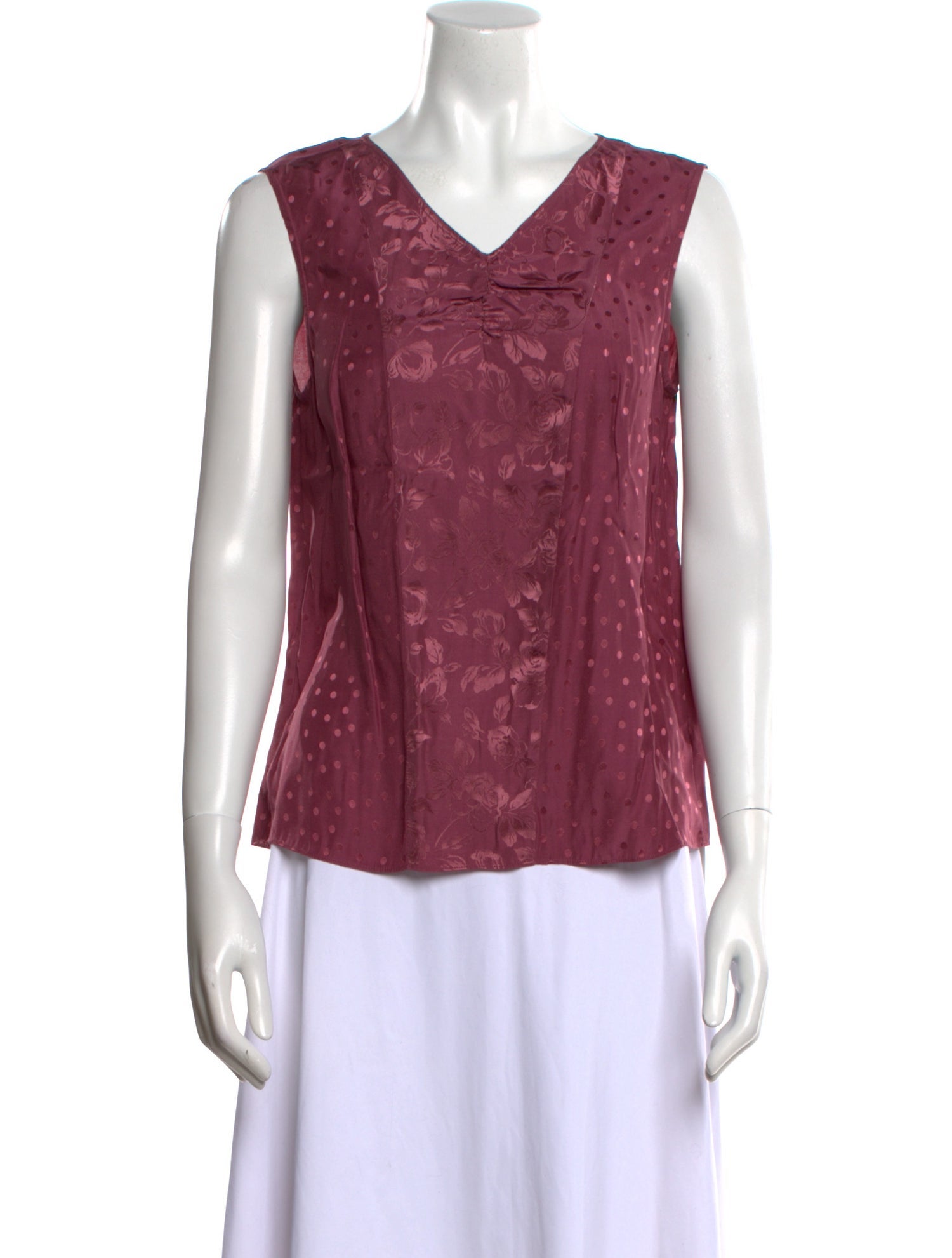 Tailored by Rebecca Taylor V-Neck Sleeveless Top