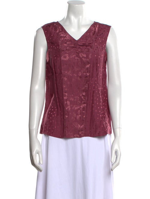 Tailored by Rebecca Taylor V-Neck Sleeveless Top