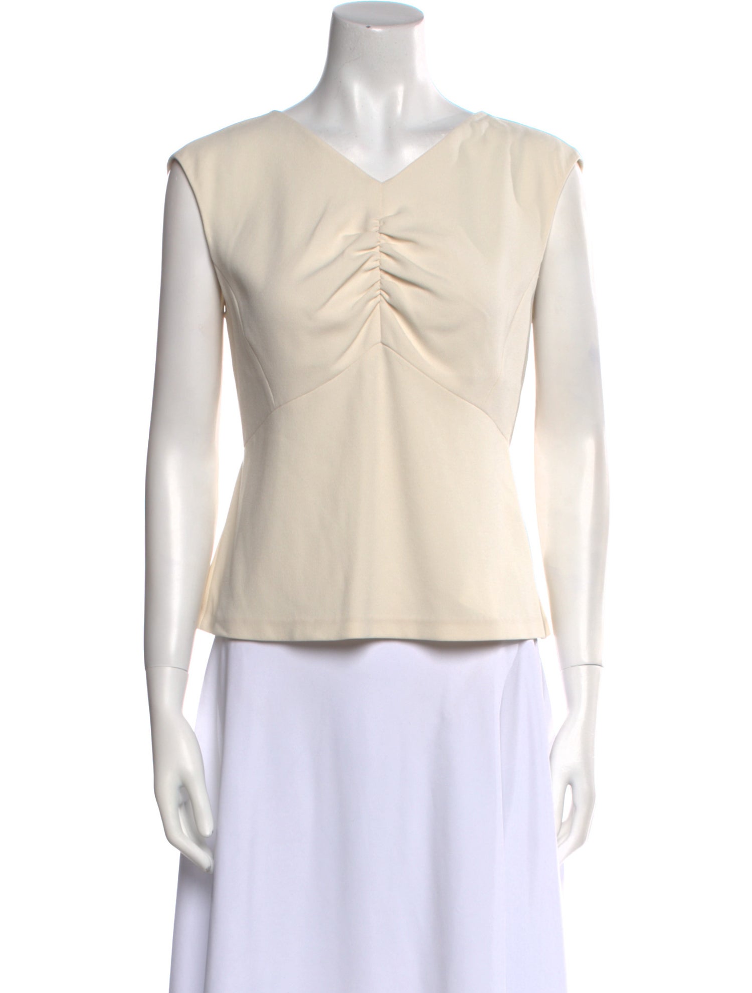 Tailored by Rebecca Taylor V-Neck Sleeveless Top