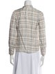 Tailored by Rebecca Taylor Plaid Print Mock Neck Blouse