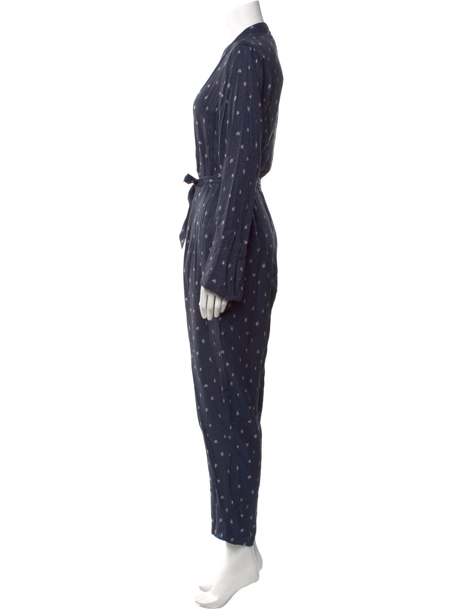 Tailored by Rebecca Taylor Printed V-Neck Jumpsuit w/ Tags