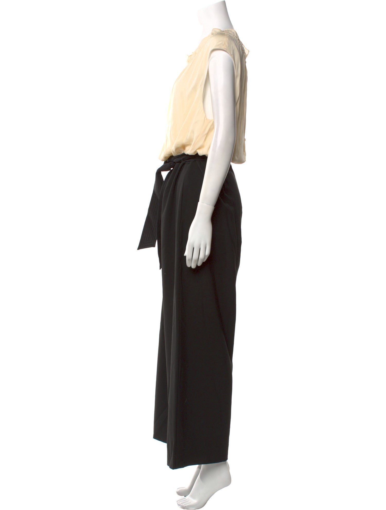 Tailored by Rebecca Taylor Colorblock Pattern Scoop Neck Jumpsuit w/ Tags