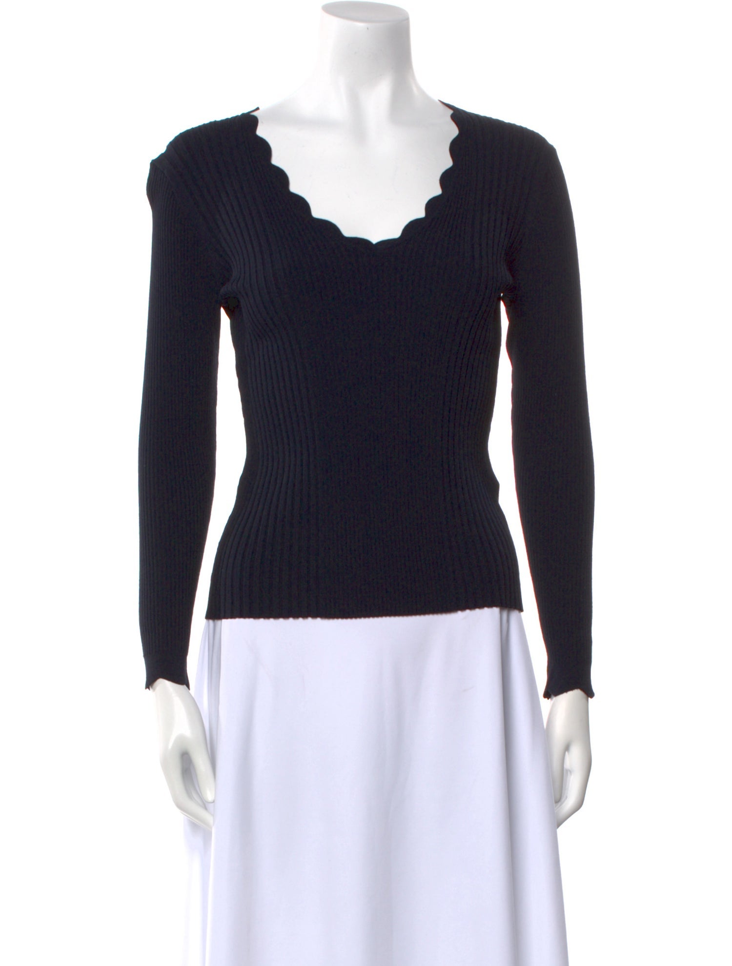 Tailored by Rebecca Taylor Scoop Neck Long Sleeve Top w/ Tags