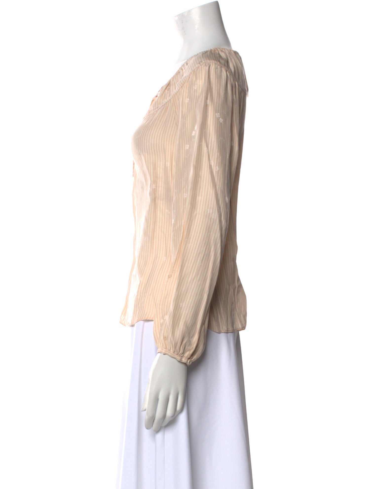 Tailored by Rebecca Taylor Silk V-Neck Blouse w/ Tags