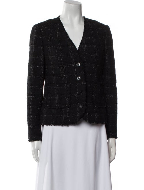 Tailored by Rebecca Taylor Plaid Print Evening Jacket