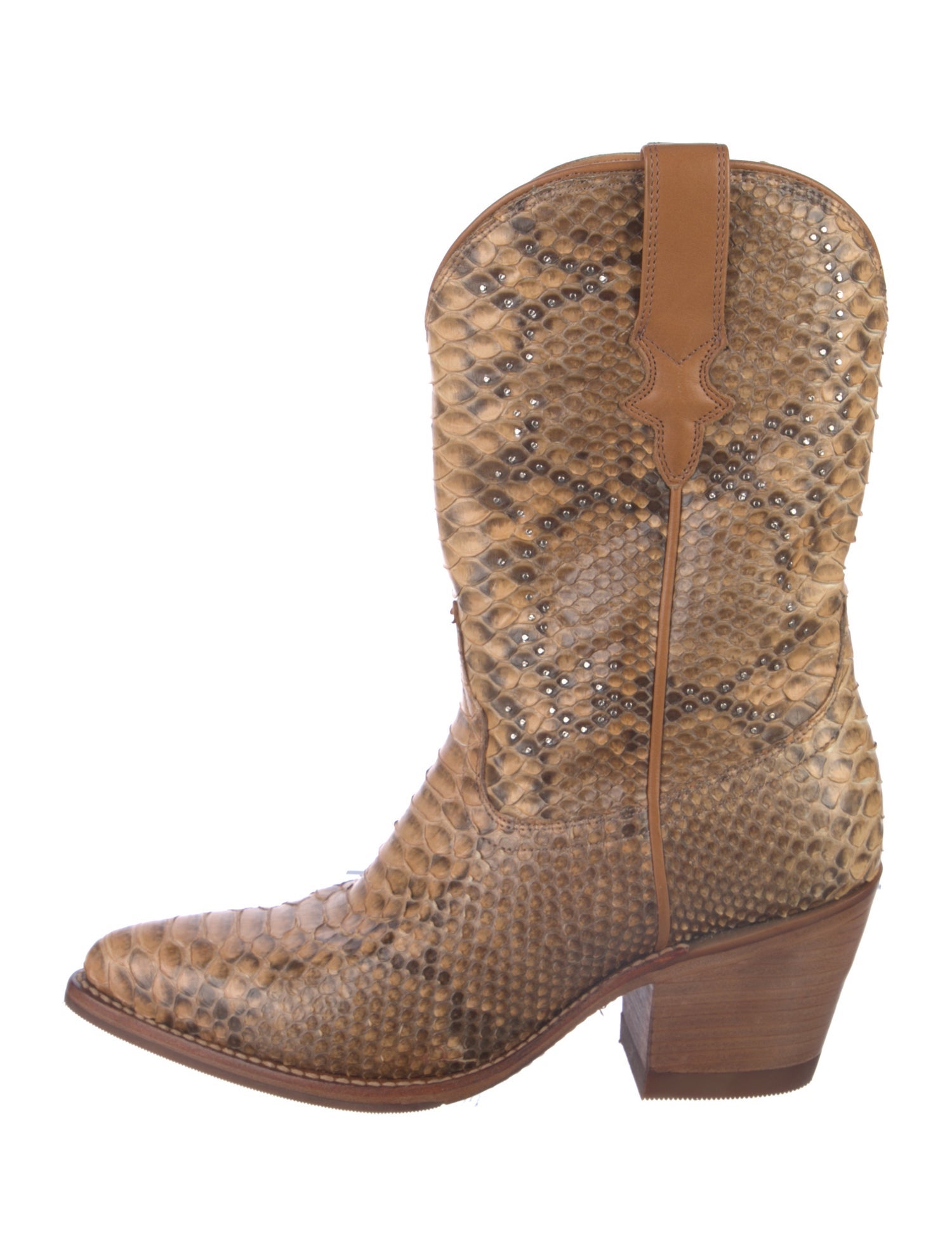 Tecovas Snakeskin Animal Print Western Boots