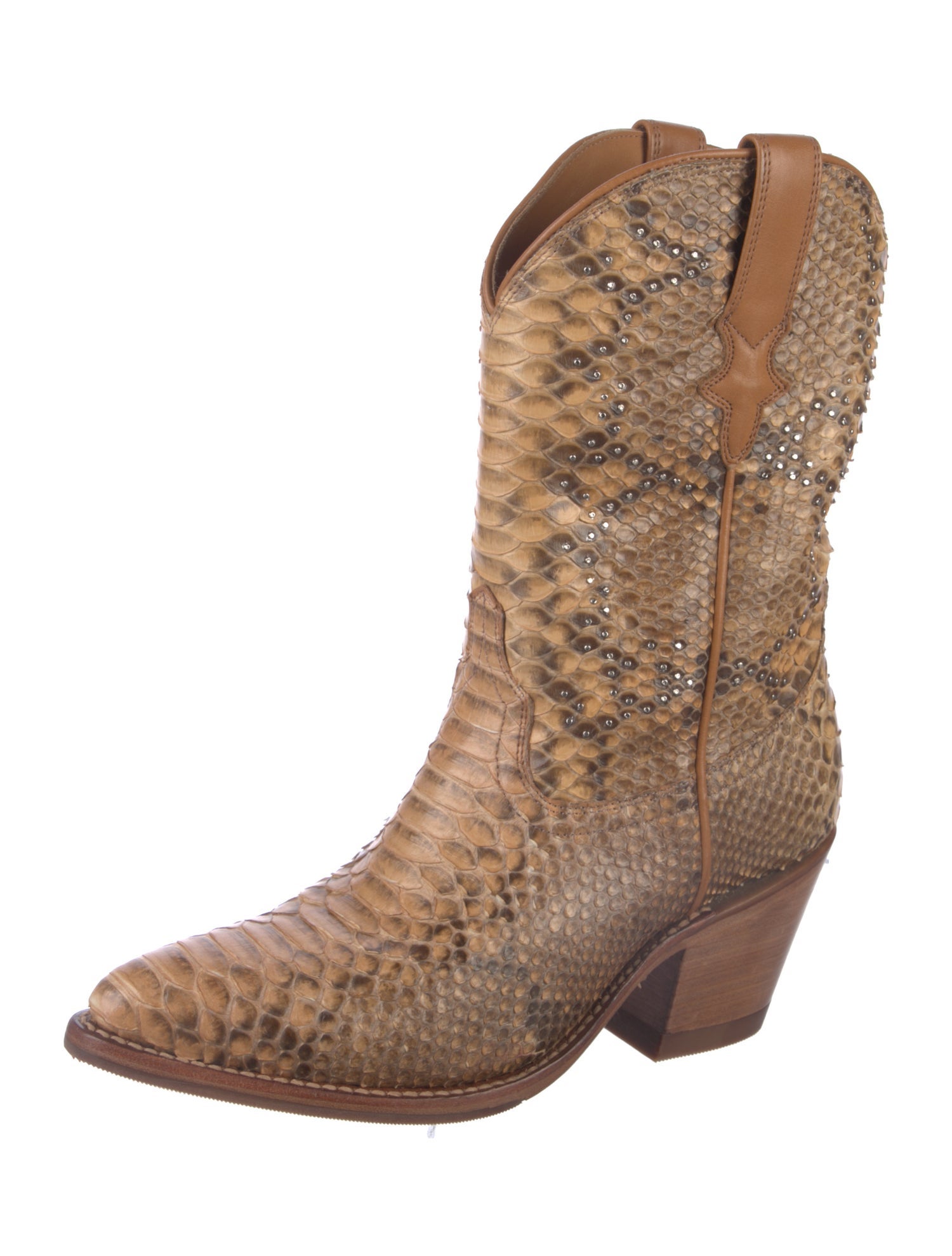 Tecovas Snakeskin Animal Print Western Boots