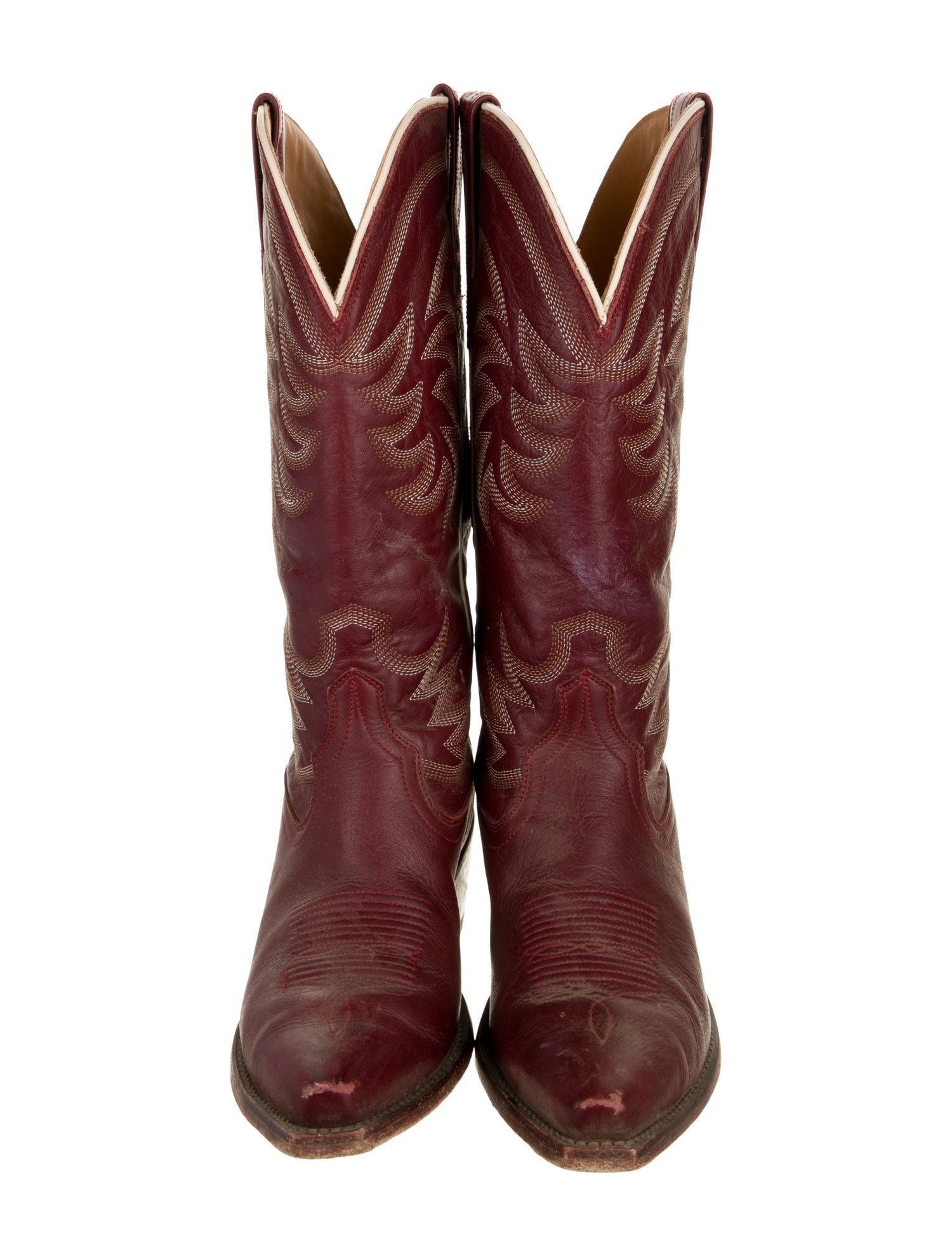 Tecovas Leather Embroidered Accent Western Boots