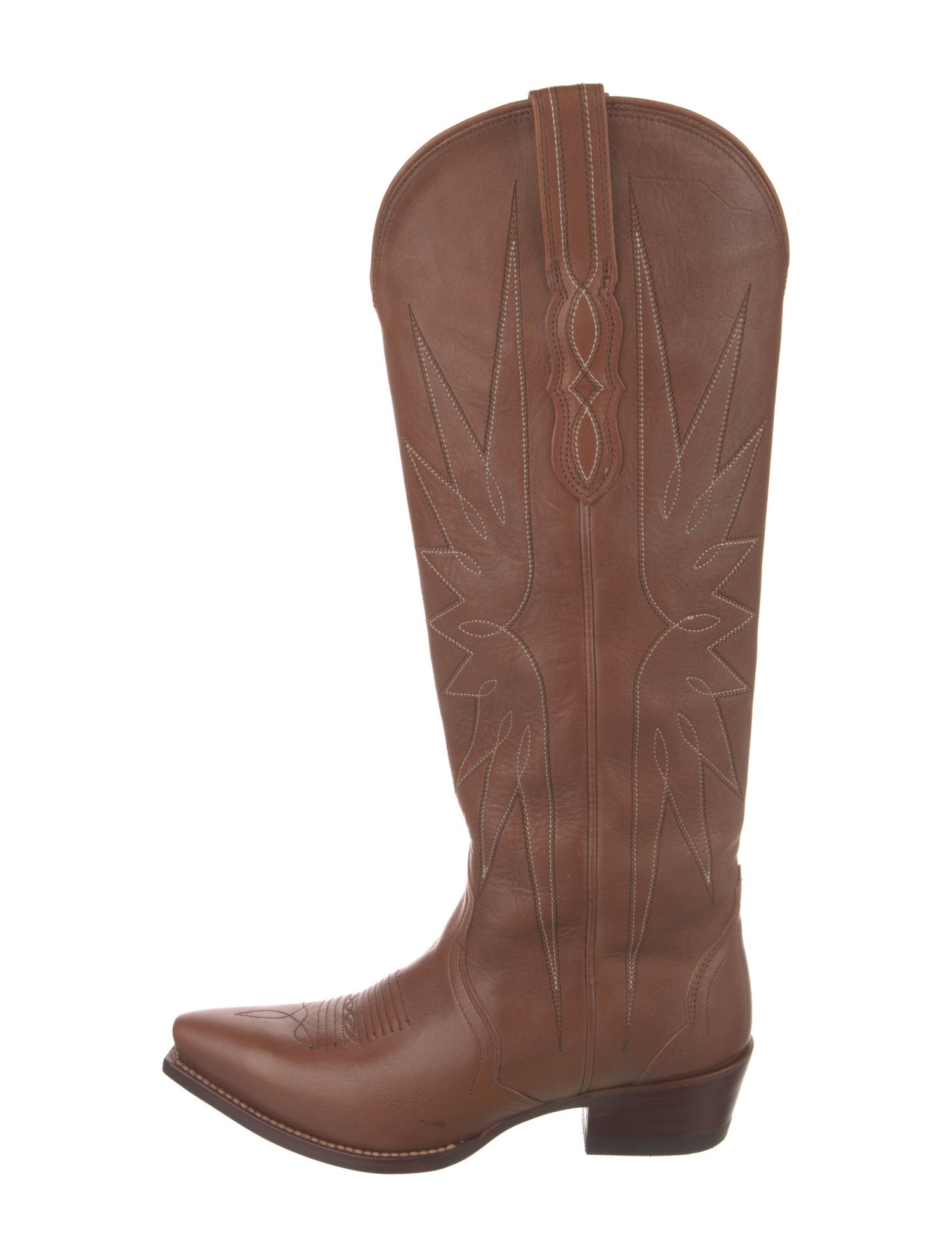 Tecovas Leather Patterned Riding Boots