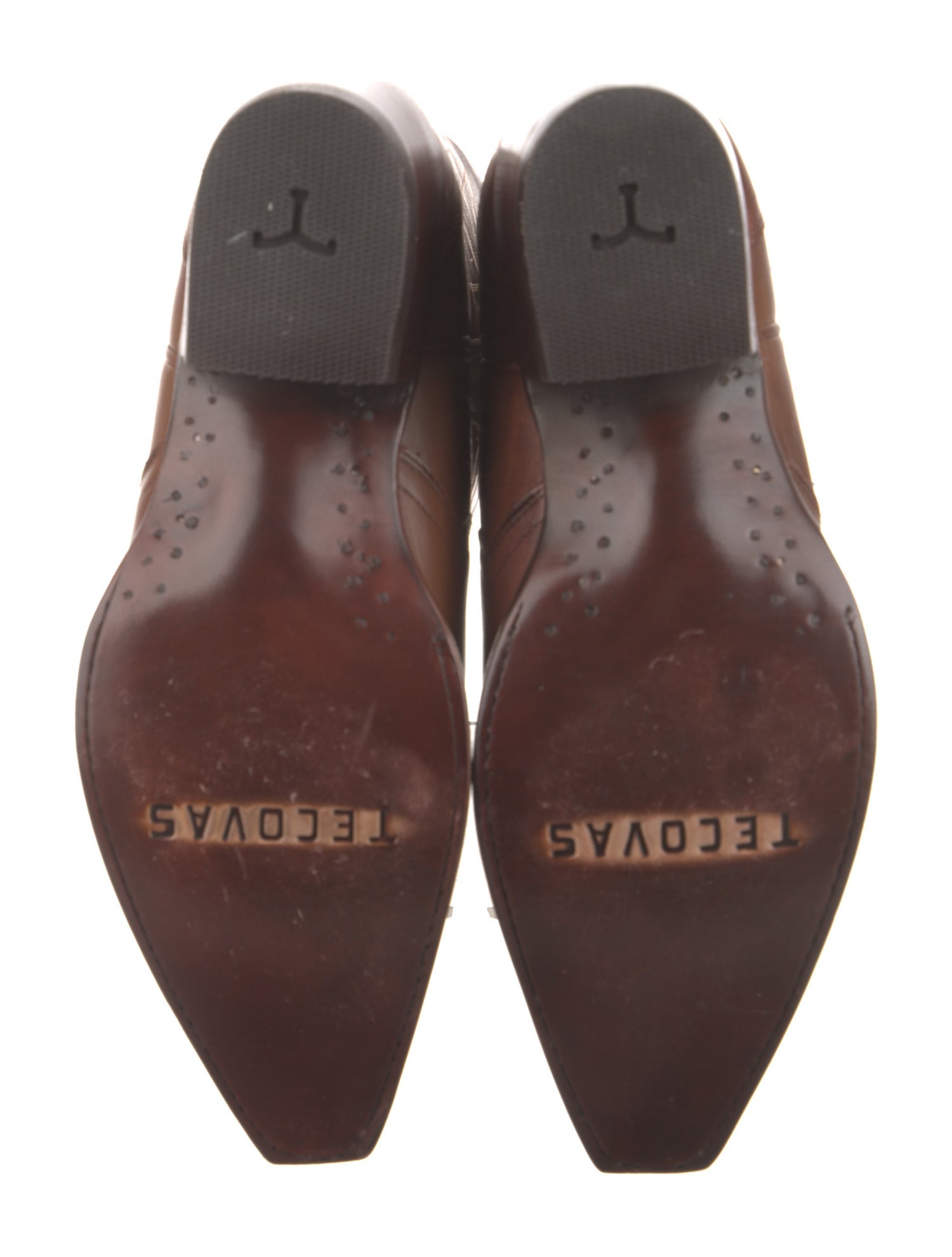 Tecovas Leather Patterned Riding Boots