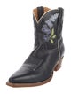 Tecovas Leather Embroidered Accent Western Boots