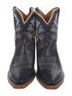 Tecovas Leather Embroidered Accent Western Boots
