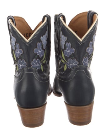 Tecovas Leather Embroidered Accent Western Boots