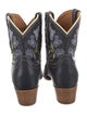Tecovas Leather Embroidered Accent Western Boots