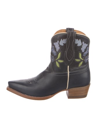 Tecovas Leather Floral Print Western Boots