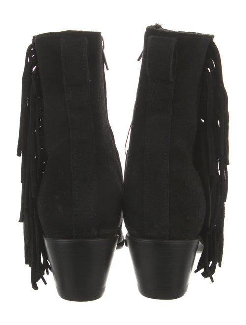 Tecovas Suede Fringe Trim Accent Western Boots