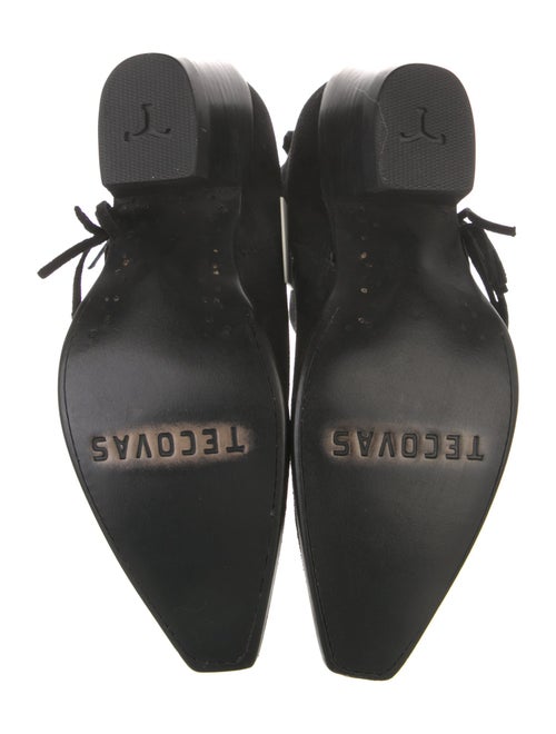 Tecovas Suede Fringe Trim Accent Western Boots