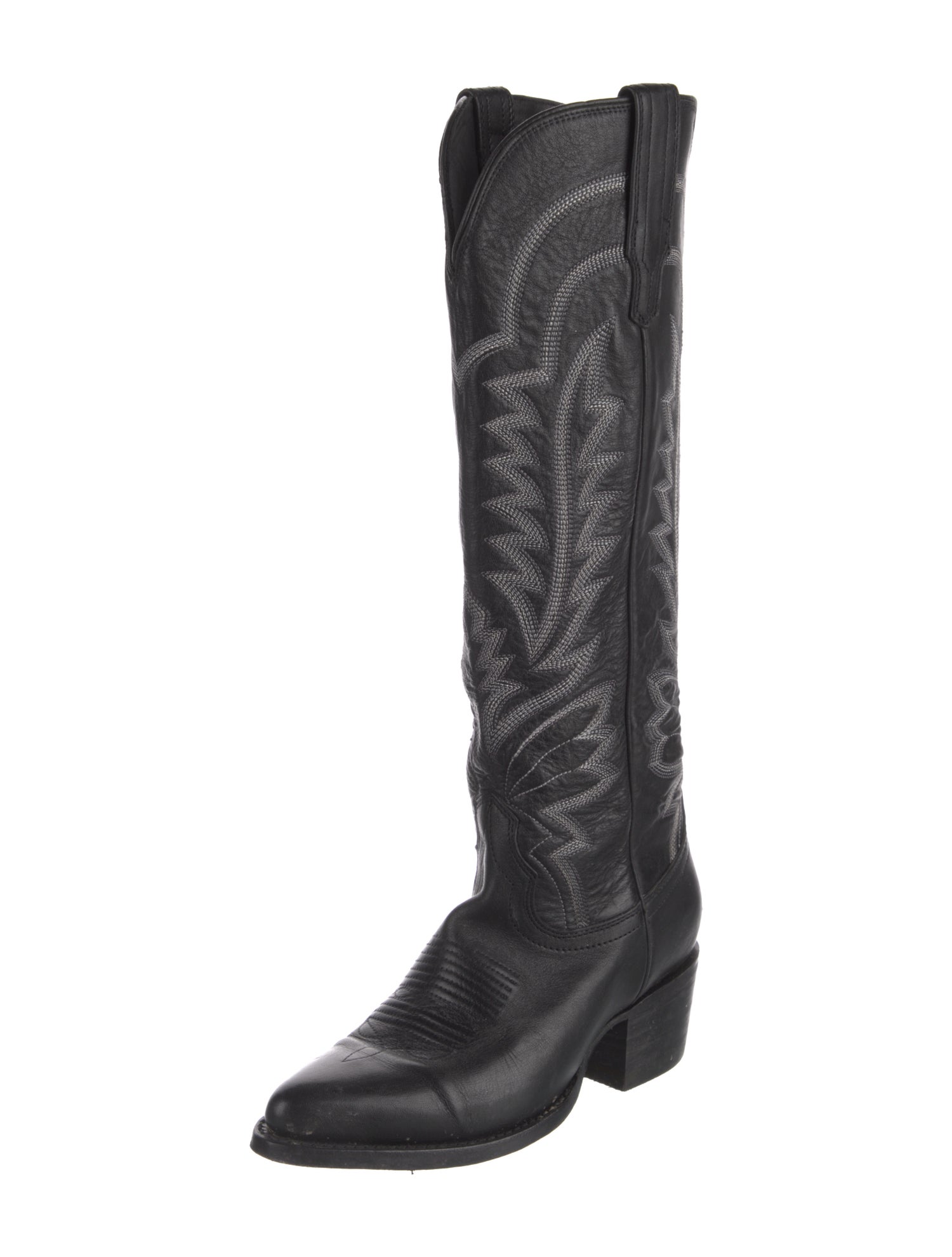 Tecovas Leather Printed Riding Boots