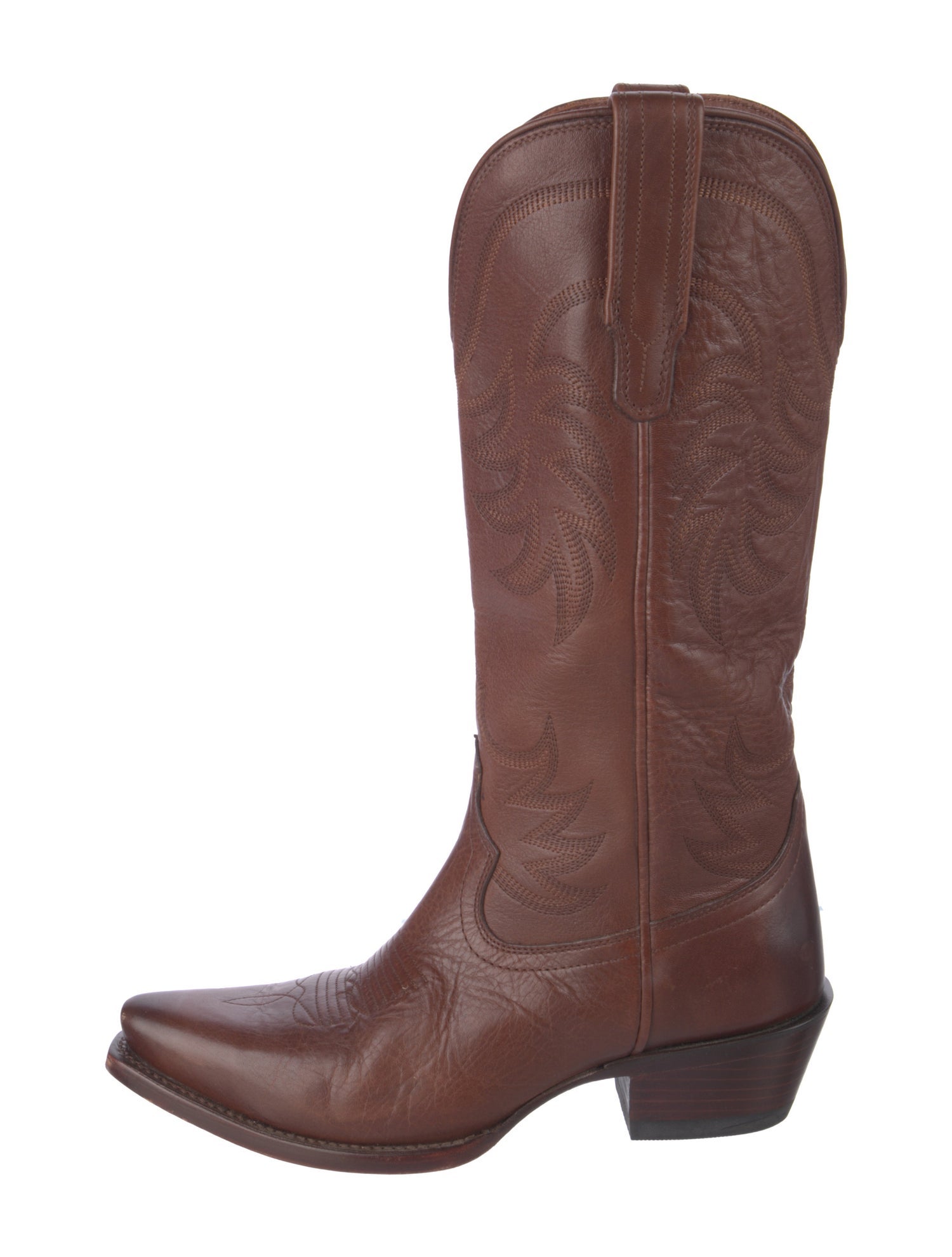 Tecovas Leather Patterned Western Boots
