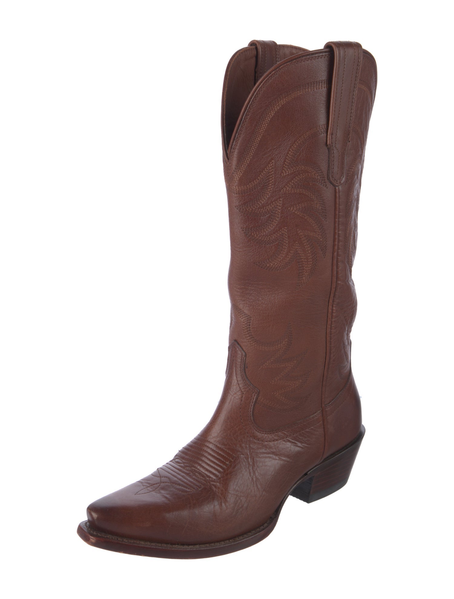 Tecovas Leather Patterned Western Boots