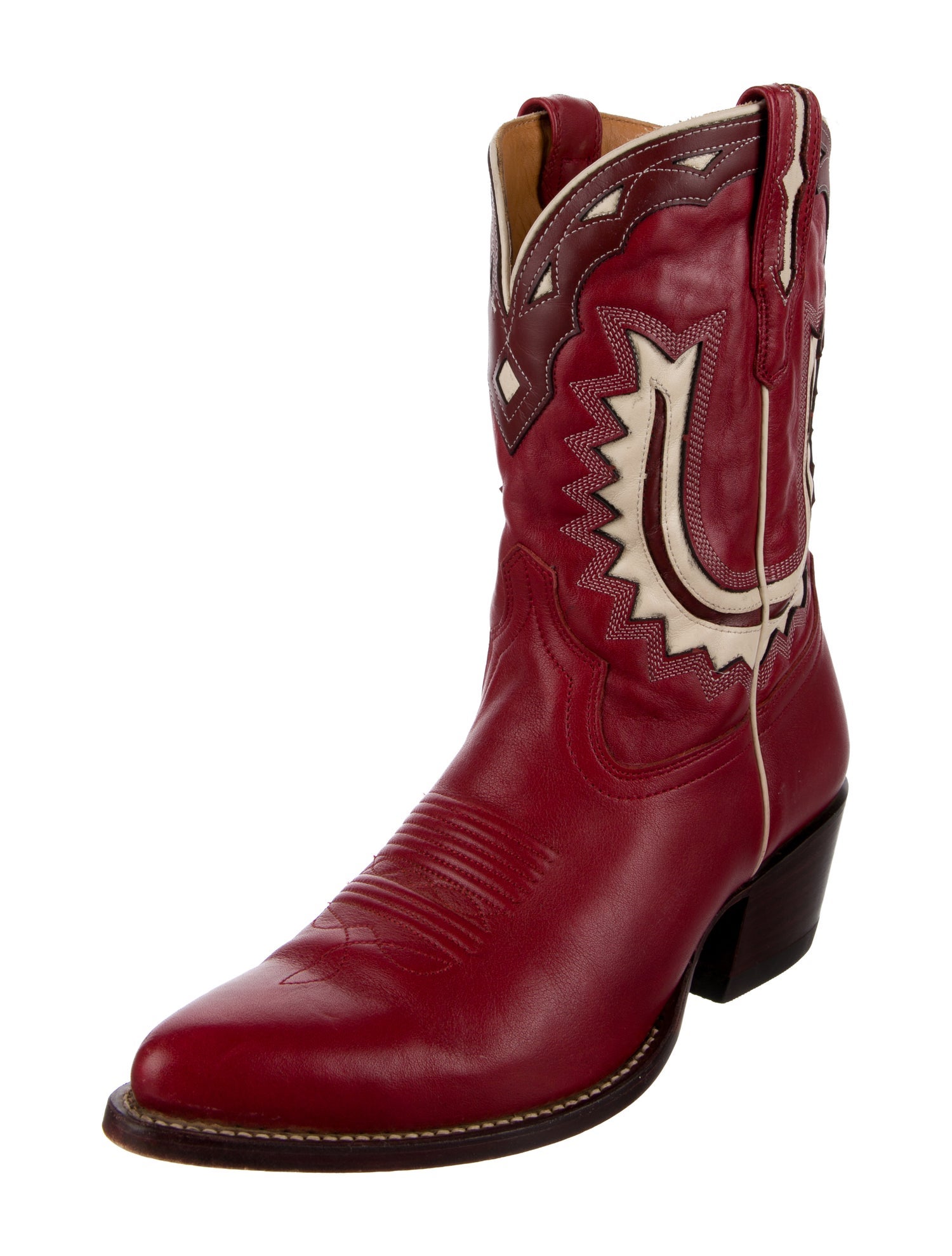 Tecovas Leather Patterned Western Boots