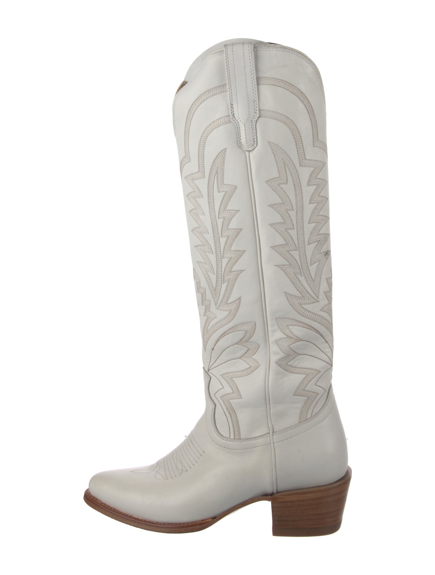 Tecovas Leather Colorblock Pattern Riding Boots