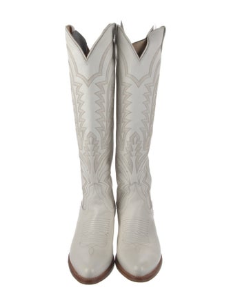 Tecovas Leather Colorblock Pattern Riding Boots
