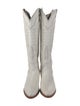 Tecovas Leather Colorblock Pattern Riding Boots