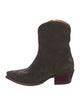 Tecovas Suede Patterned Western Boots