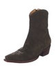 Tecovas Suede Patterned Western Boots
