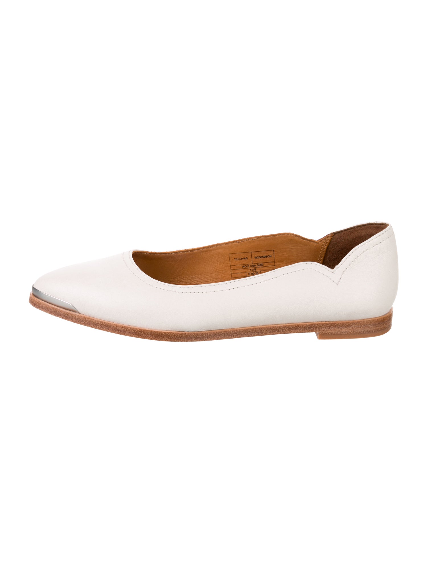 Tecovas Leather Ballet Flats