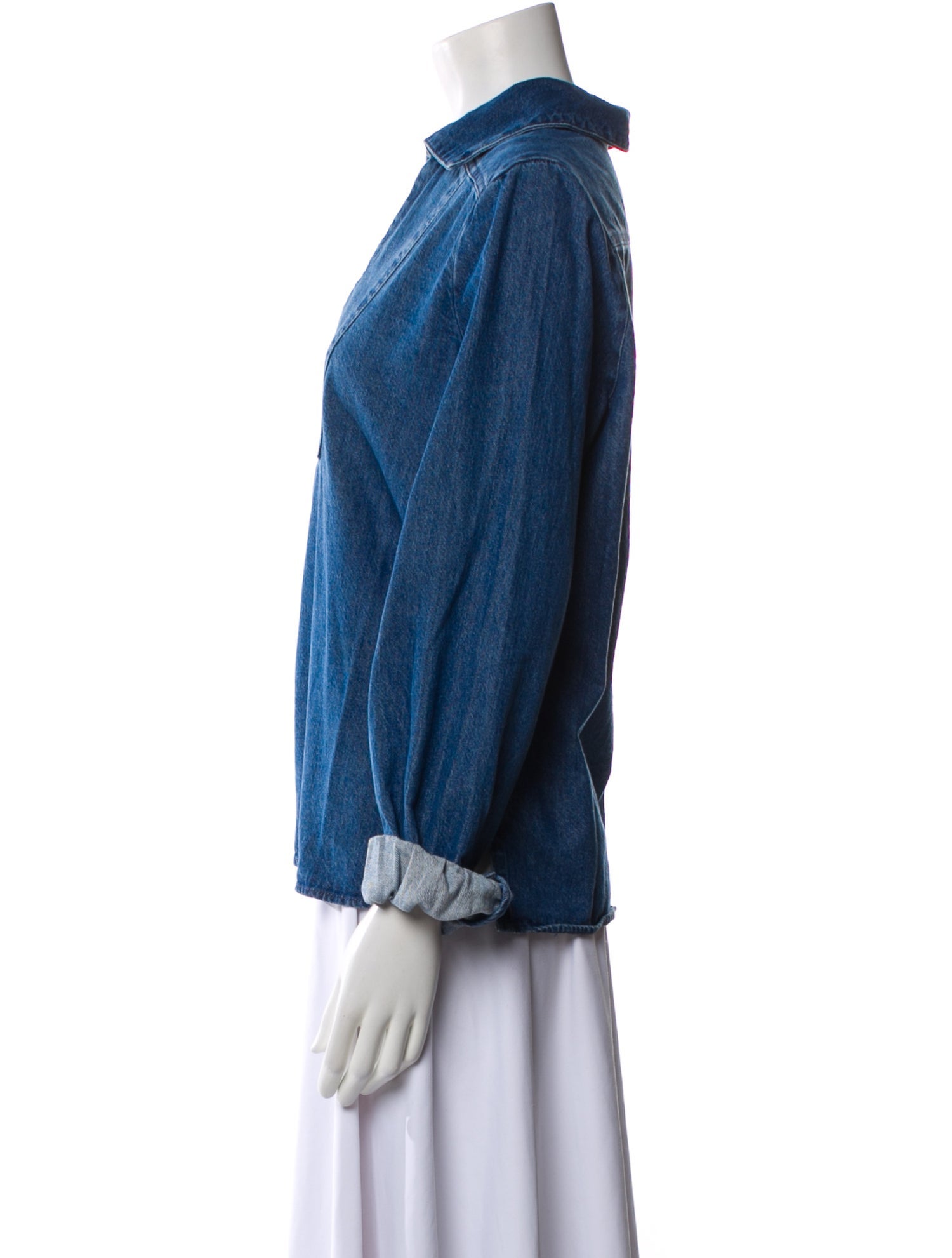 Tecovas V-Neck Long Sleeve Blouse