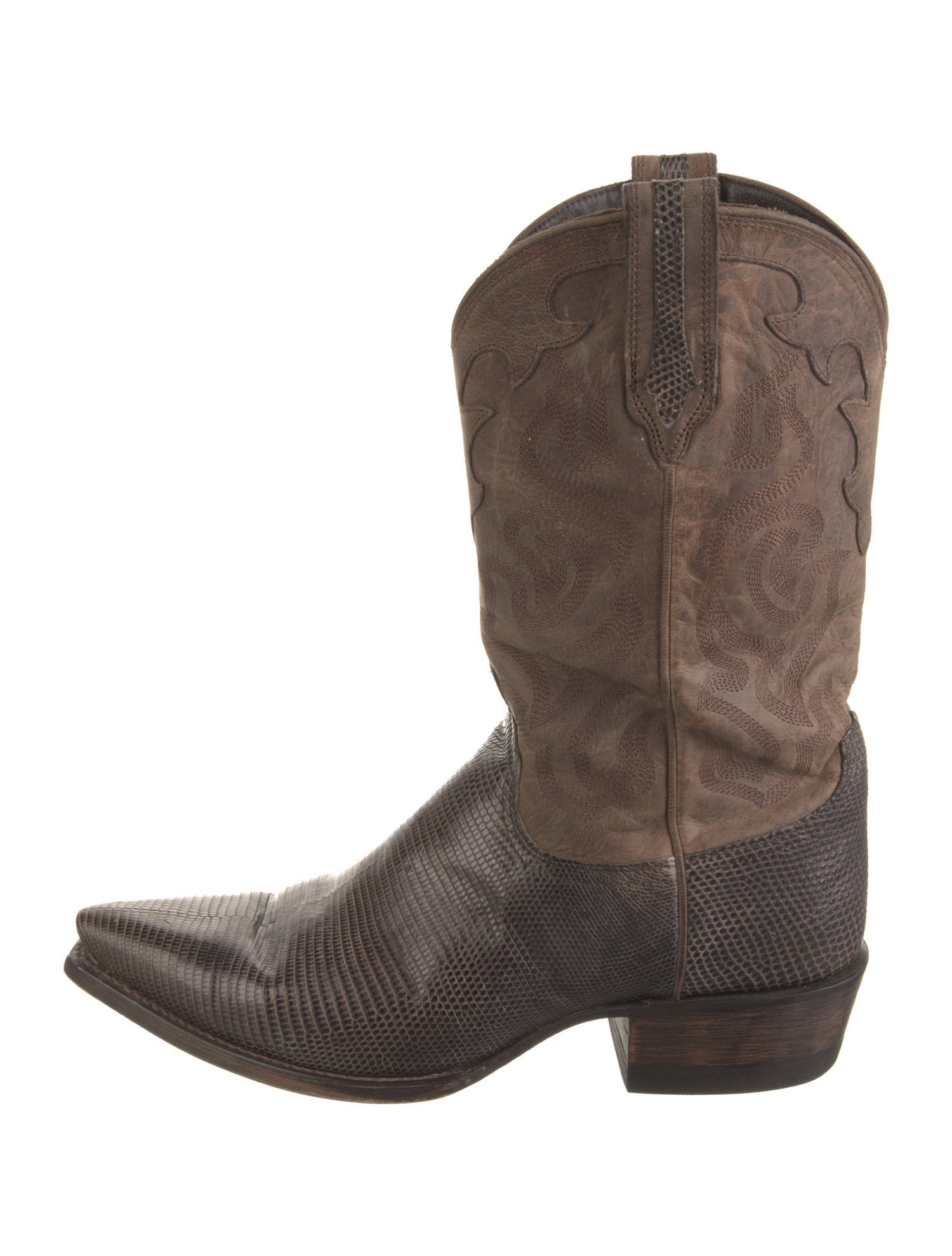 Tecovas Leather Animal Print Western Boots