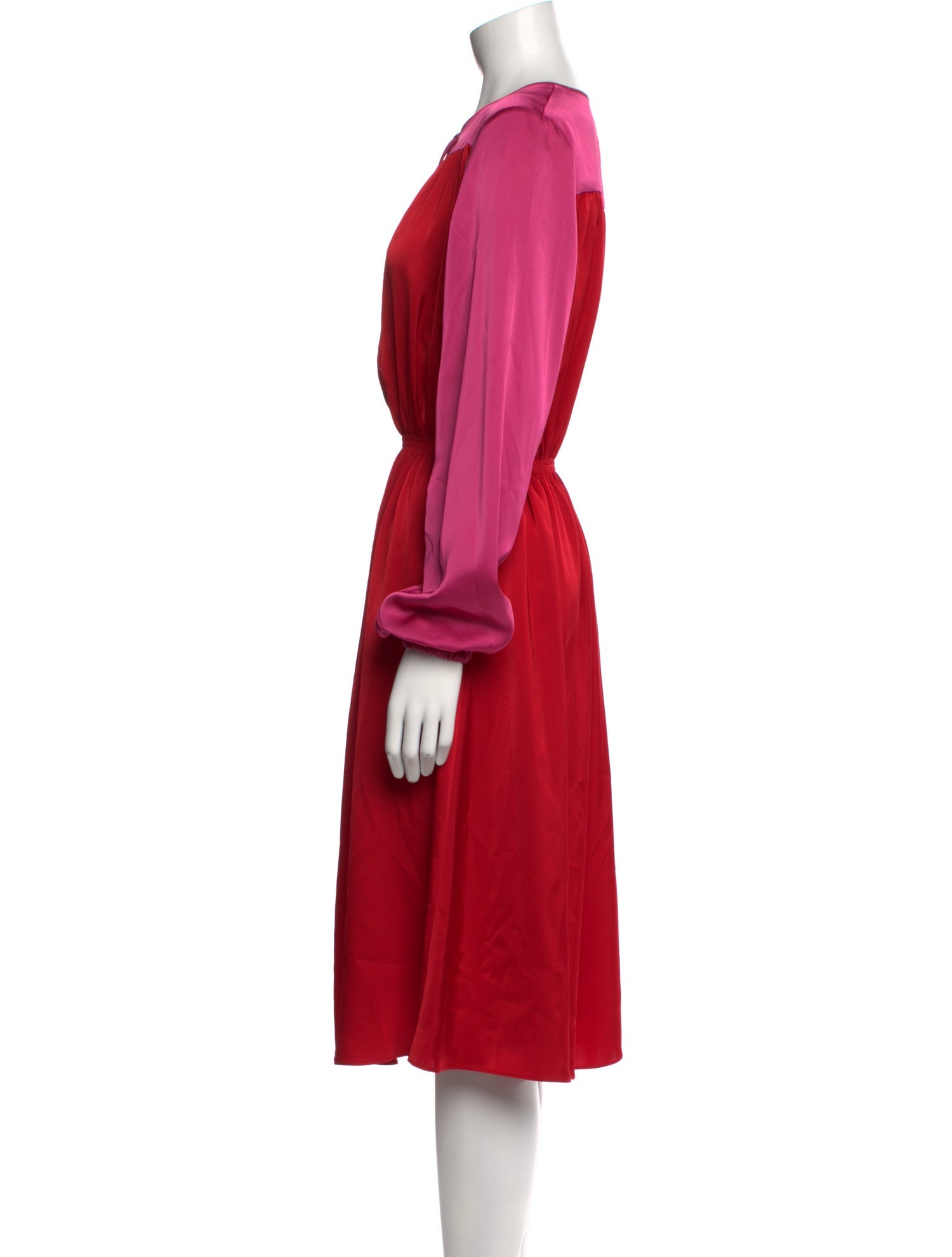 Truly Zac Posen V-Neck Midi Length Dress