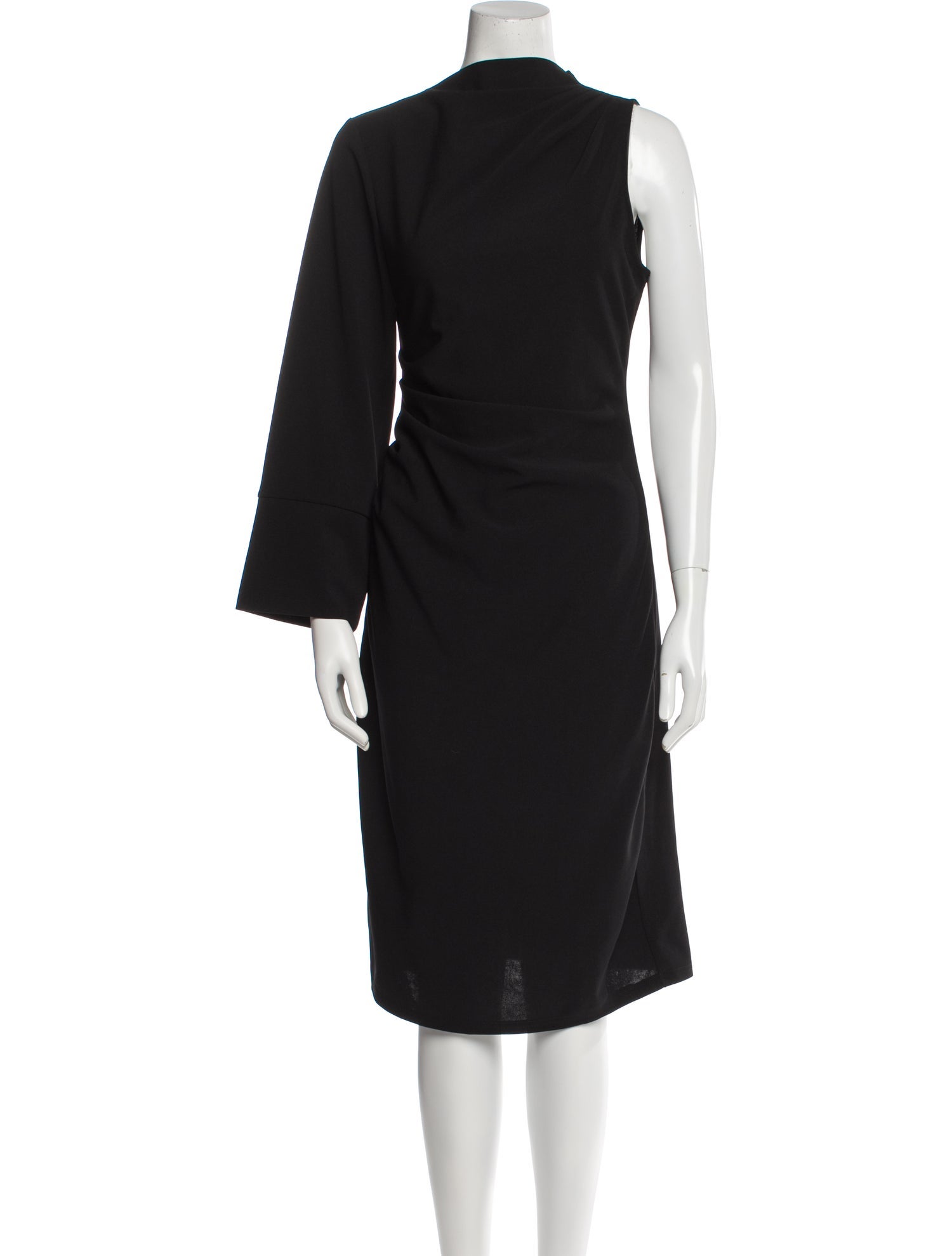 Truly Zac Posen Mock Neck Midi Length Dress