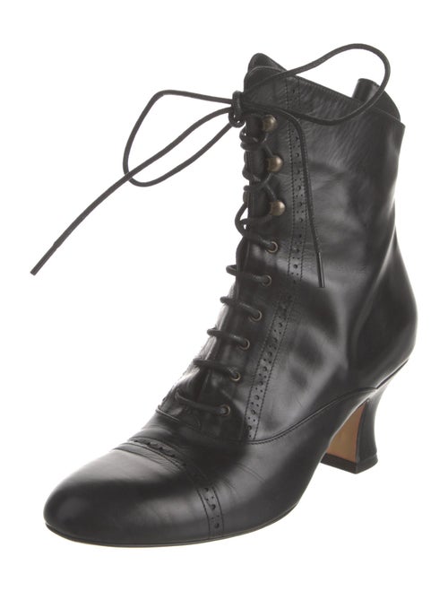 Varda Leather Combat Boots